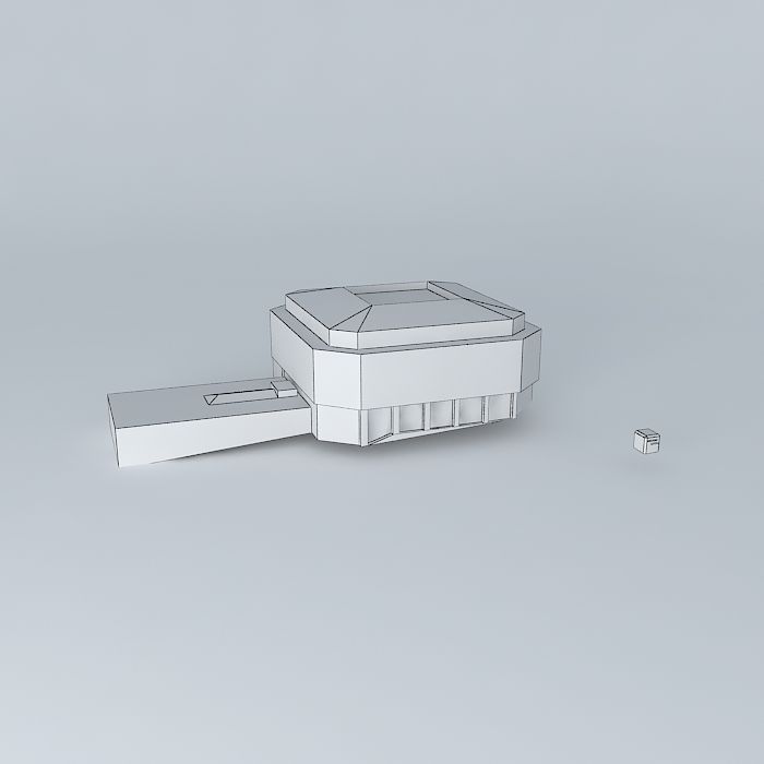 AmEx House, Brighton Free 3D model_3