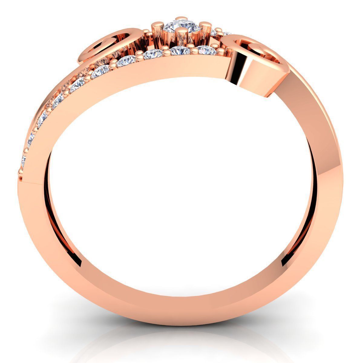 Diamond Ring 3d Model print  3D print model_4