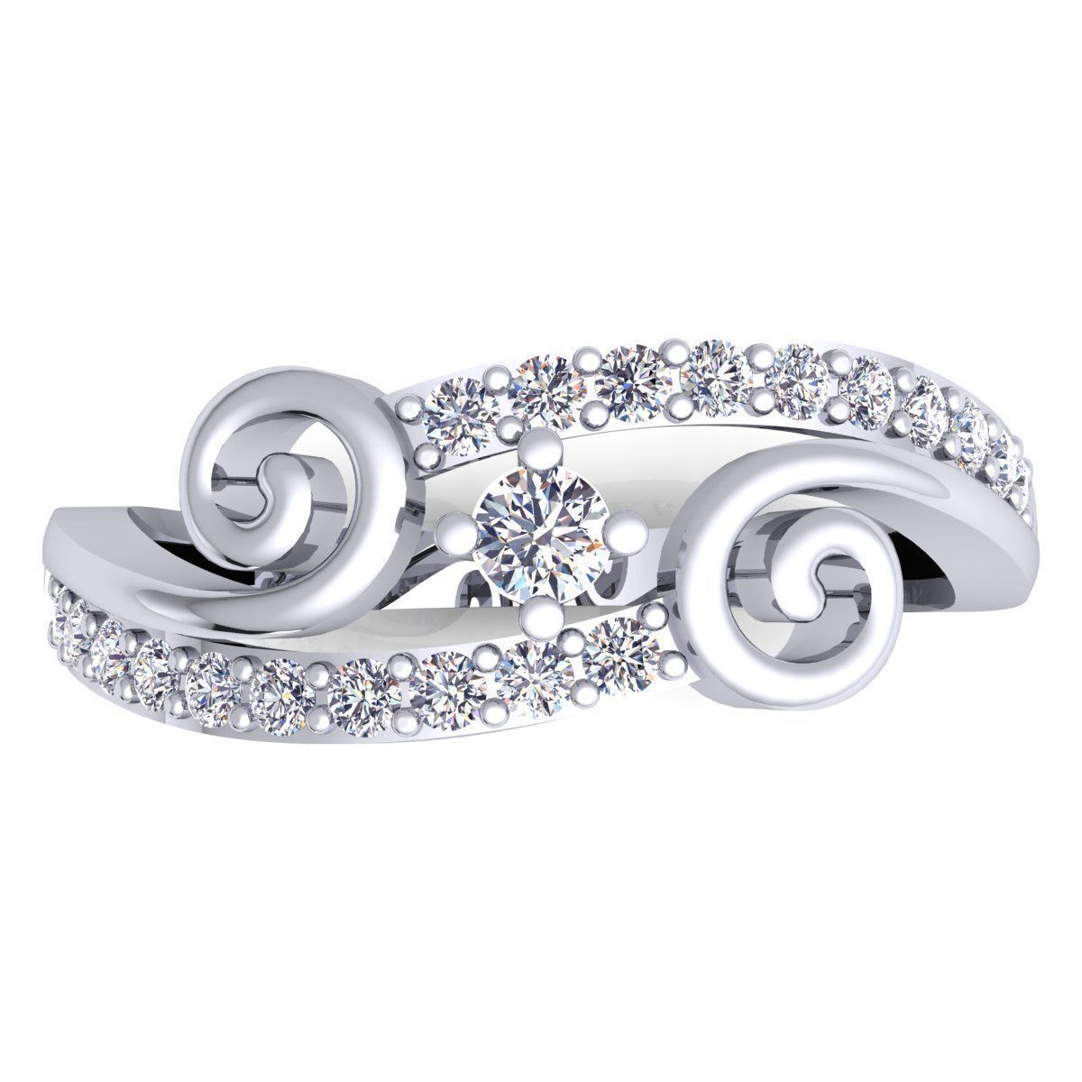 Diamond Ring 3d Model print  3D print model_8