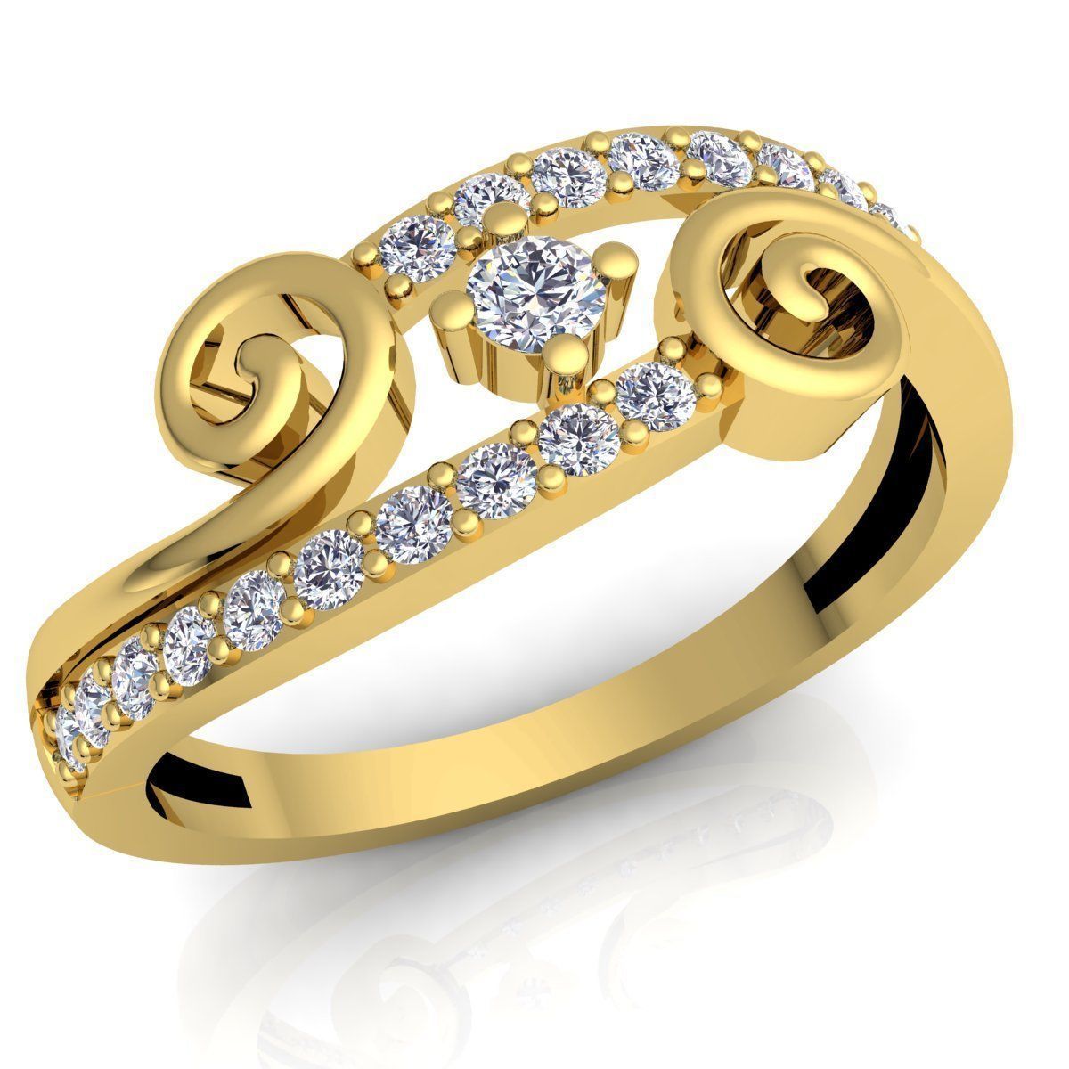 Diamond Ring 3d Model print  3D print model_2
