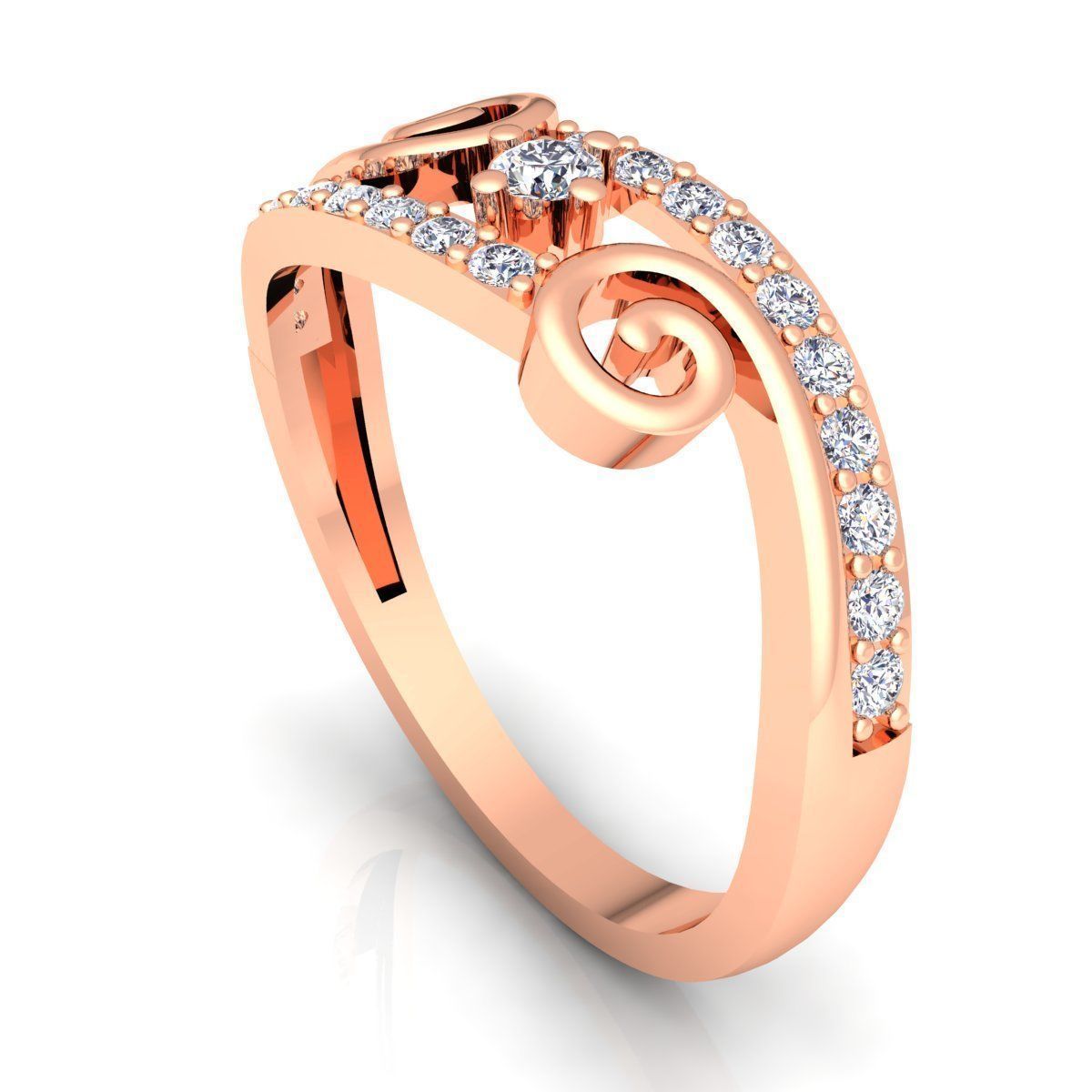 Diamond Ring 3d Model print  3D print model_10