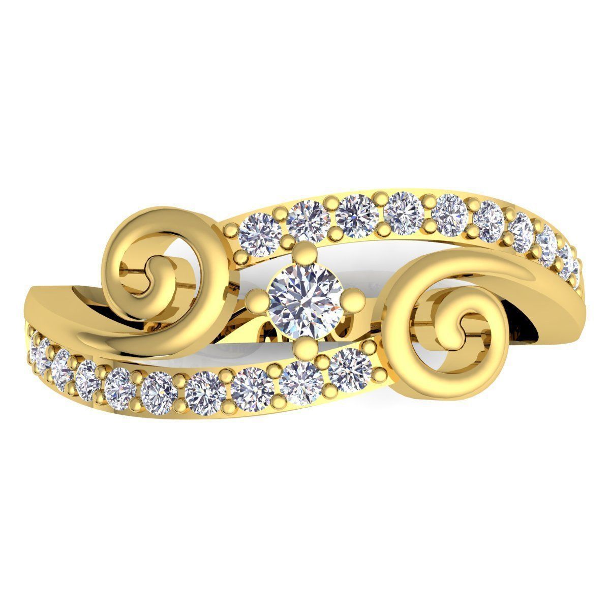 Diamond Ring 3d Model print  3D print model_6