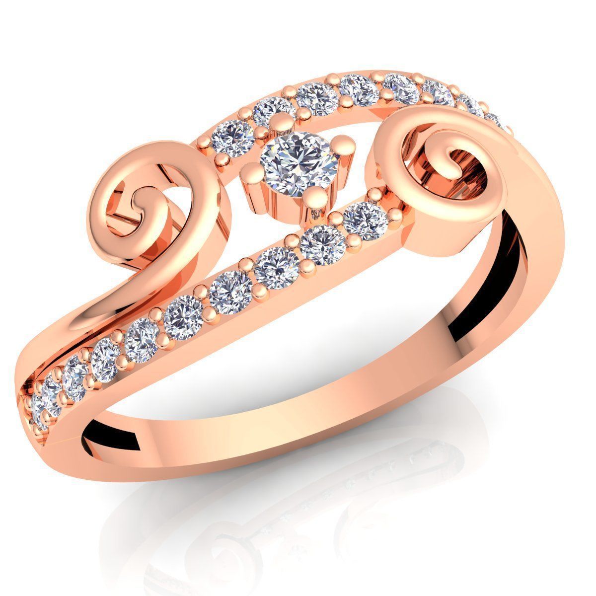 Diamond Ring 3d Model print  3D print model_1