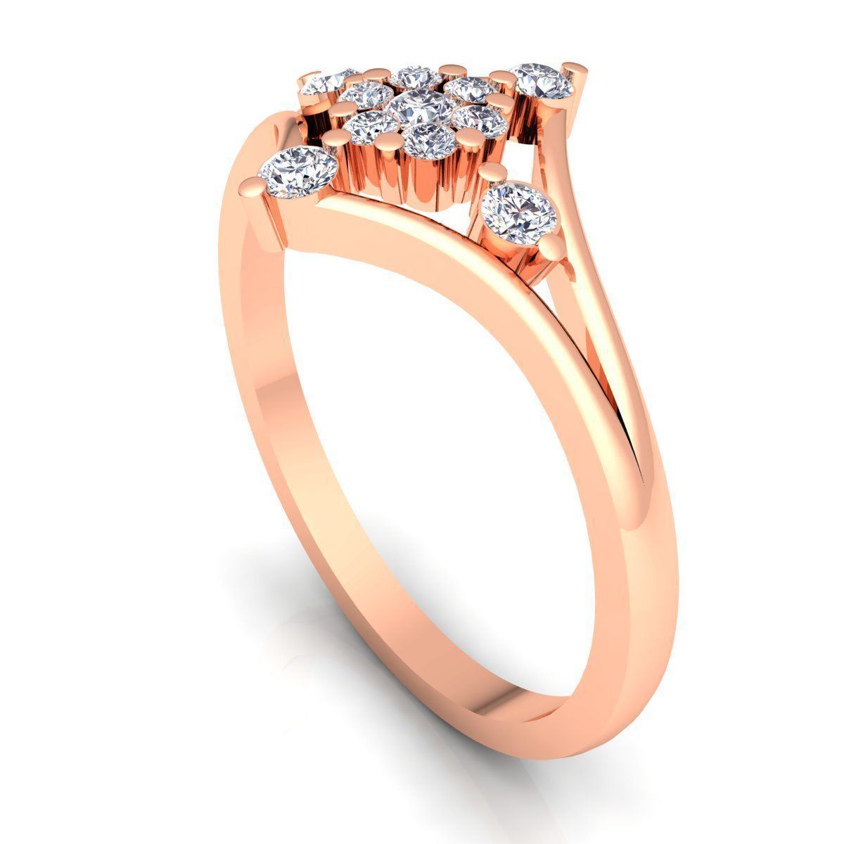 Diamond Ring 3d Model print  3D print model_8