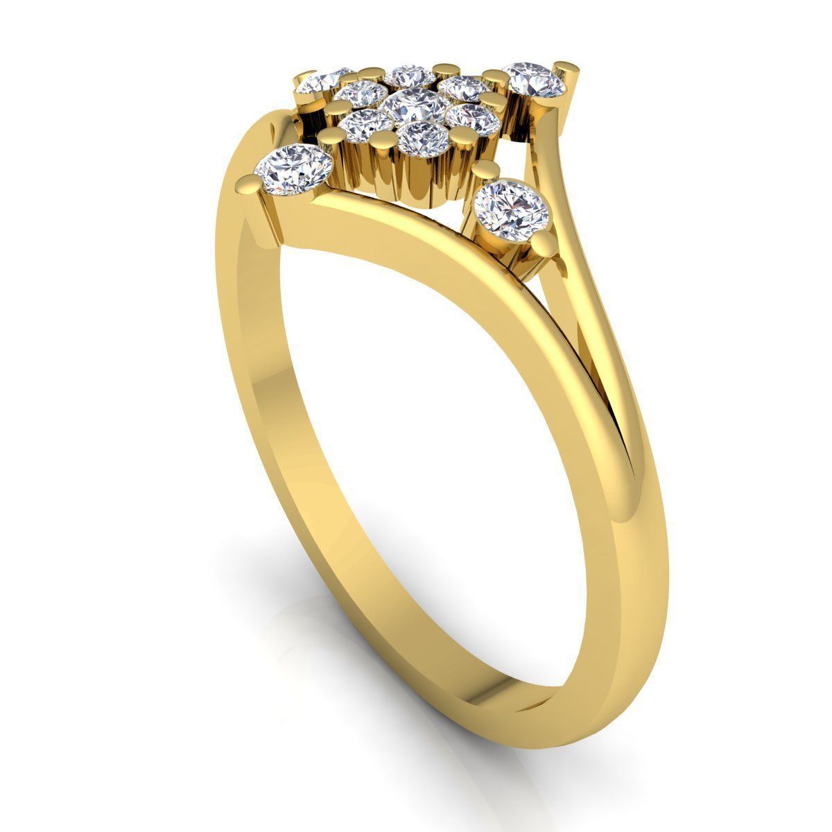Diamond Ring 3d Model print  3D print model_7