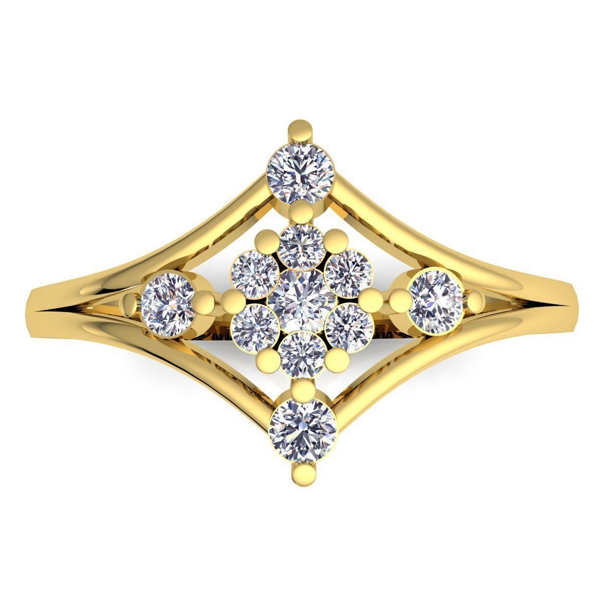 Diamond Ring 3d Model print  3D print model_6