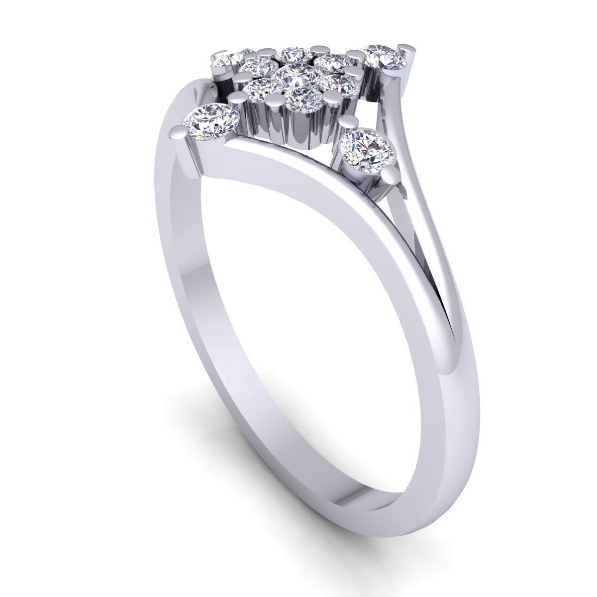 Diamond Ring 3d Model print  3D print model_9