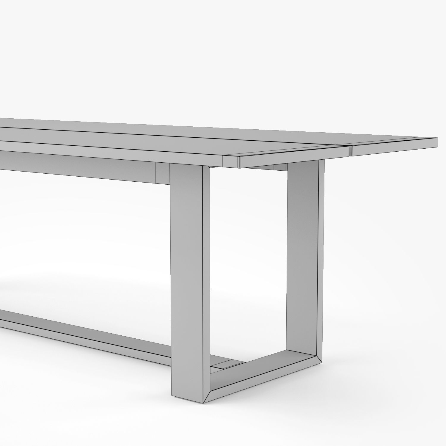 Restoration Hardware Porto Dining Table 3D model_5