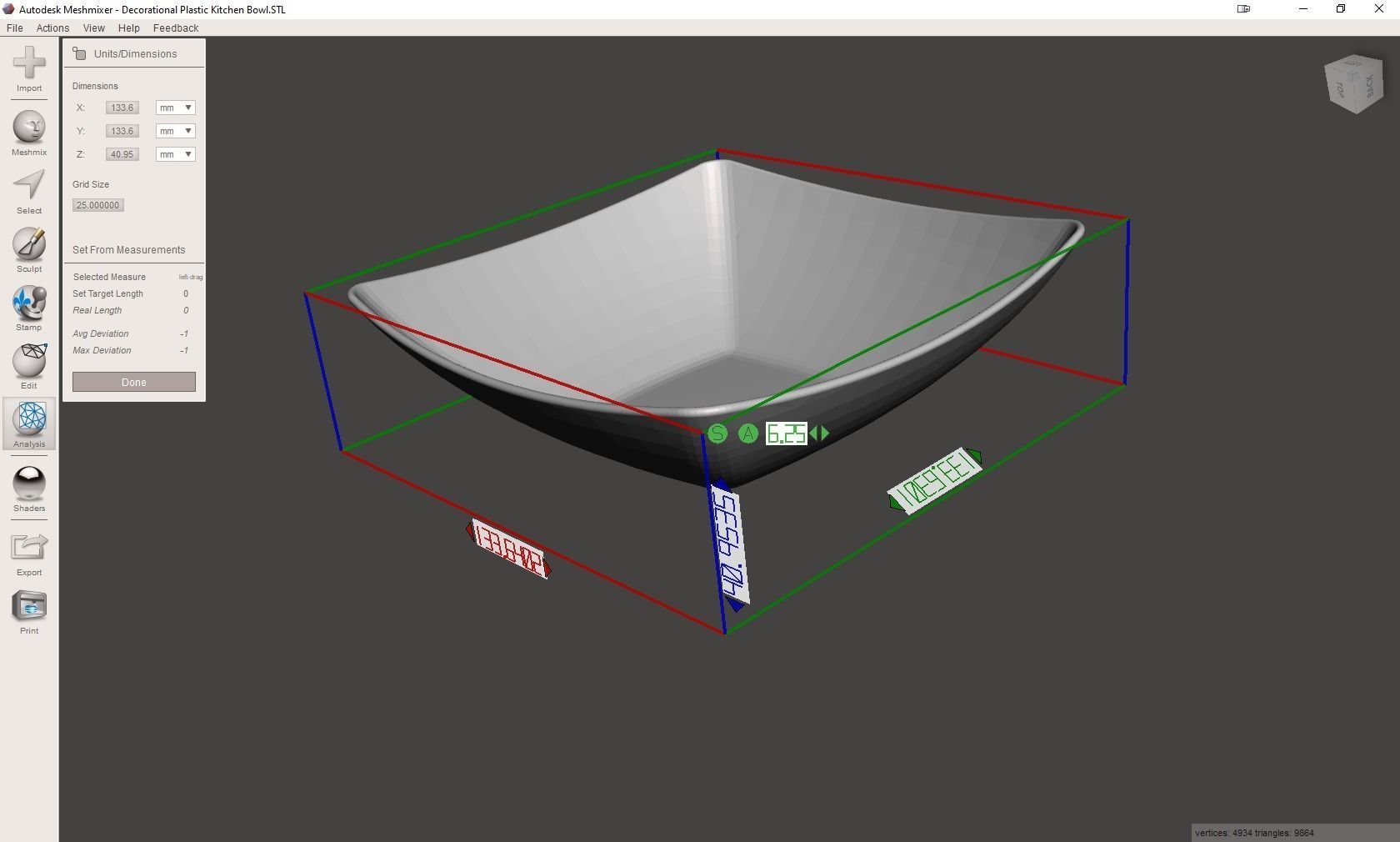 Kitchen Bowl 3D print model_4