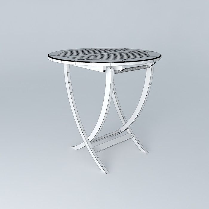 Outdoor table Free 3D model_4