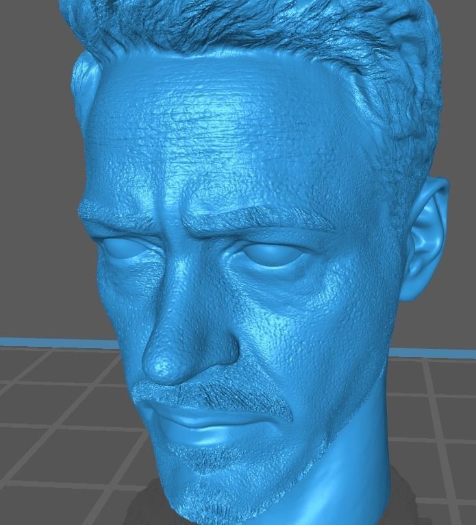Tony stark head 3D print model_1