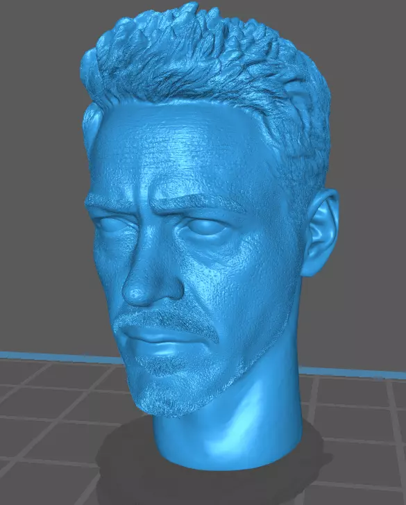 Tony stark head 3D print model_0