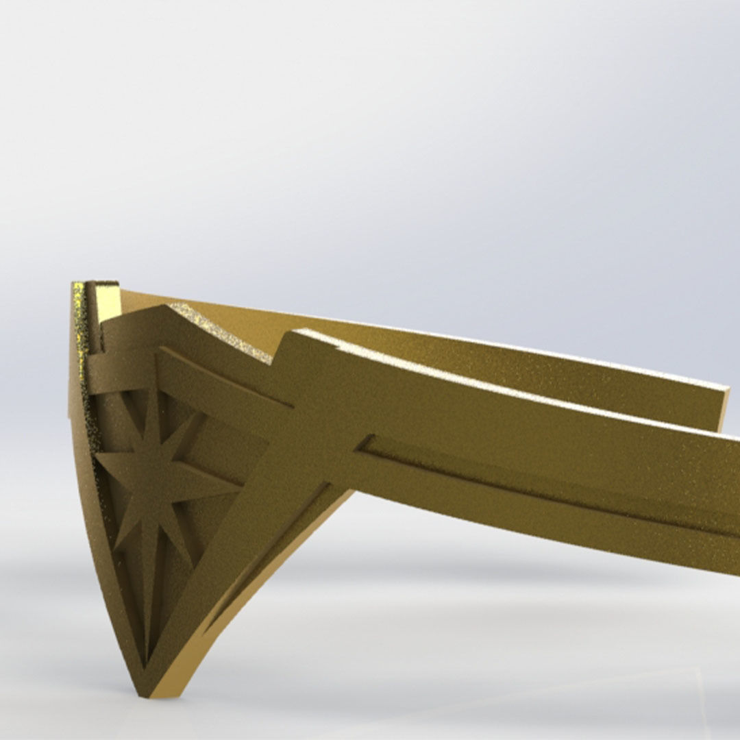 Wonder Woman Tiara 3D print model_3