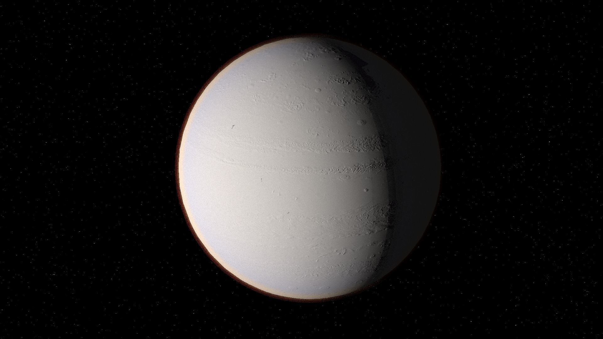 Jupiter 3d max corona rander model 3D model_25