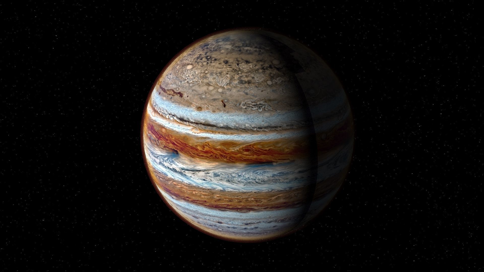 Jupiter 3d max corona rander model 3D model_12