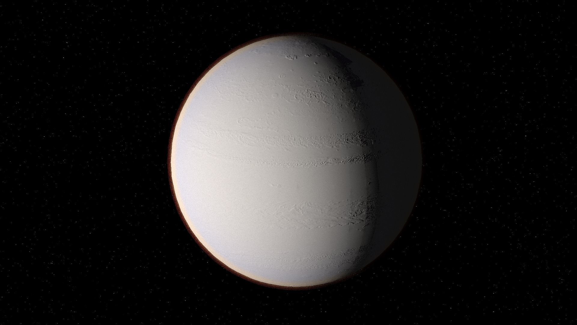 Jupiter 3d max corona rander model 3D model_7