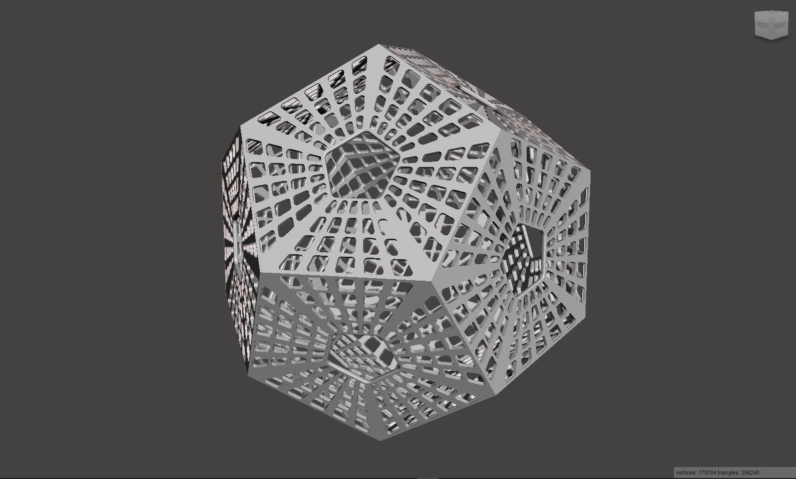 Scifi Dodecahedron 3D print model_3