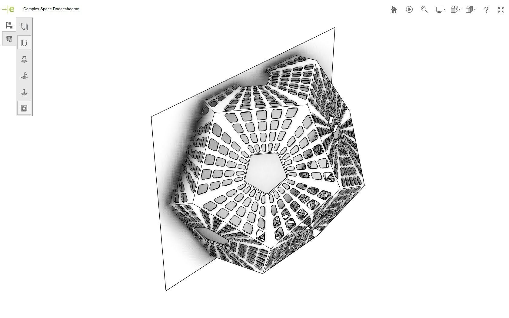 Scifi Dodecahedron 3D print model_19