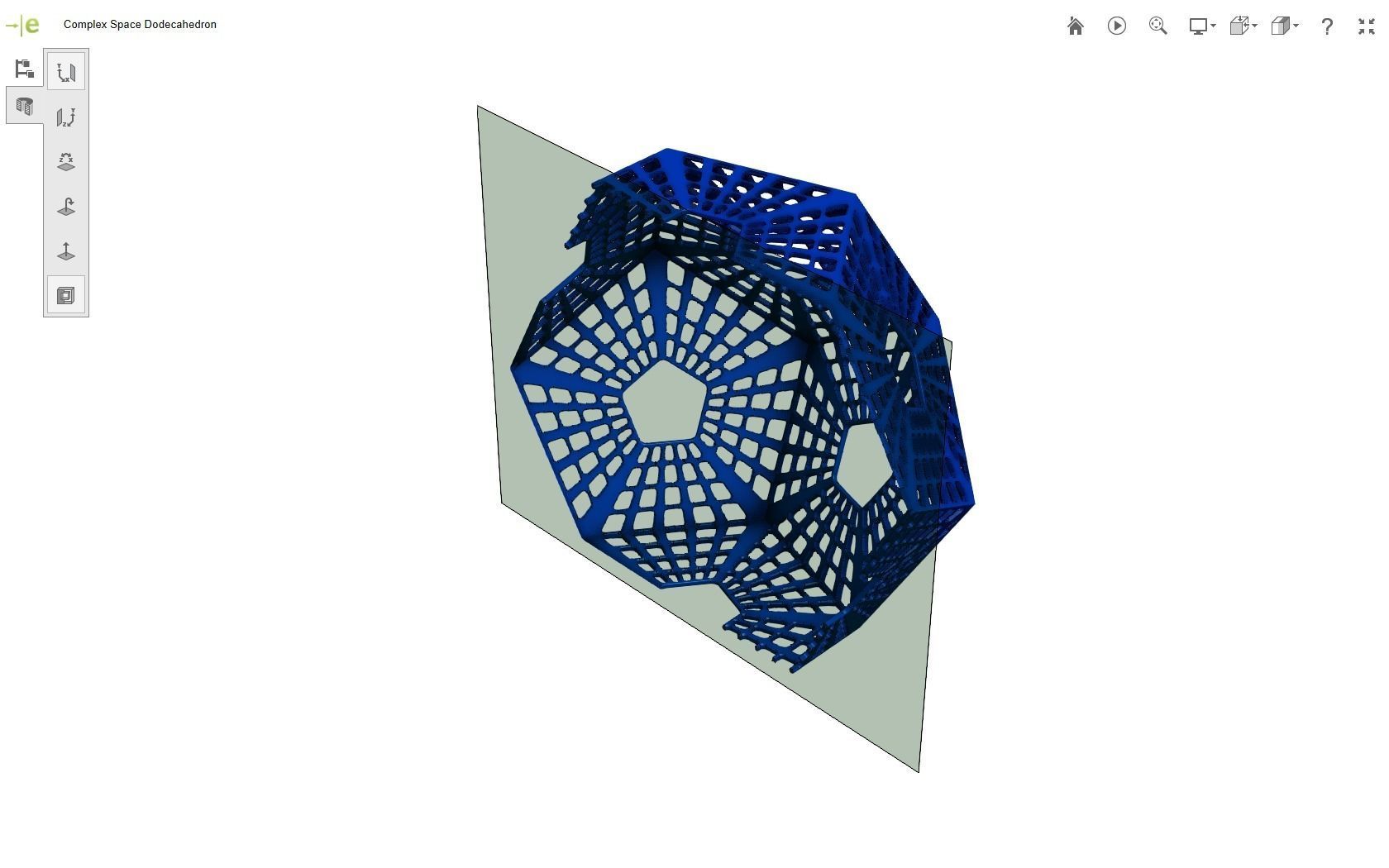 Scifi Dodecahedron 3D print model_11