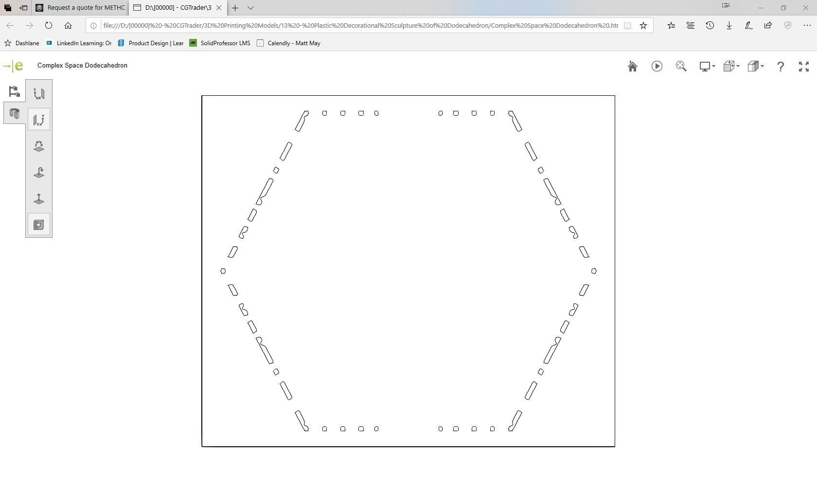Scifi Dodecahedron 3D print model_34