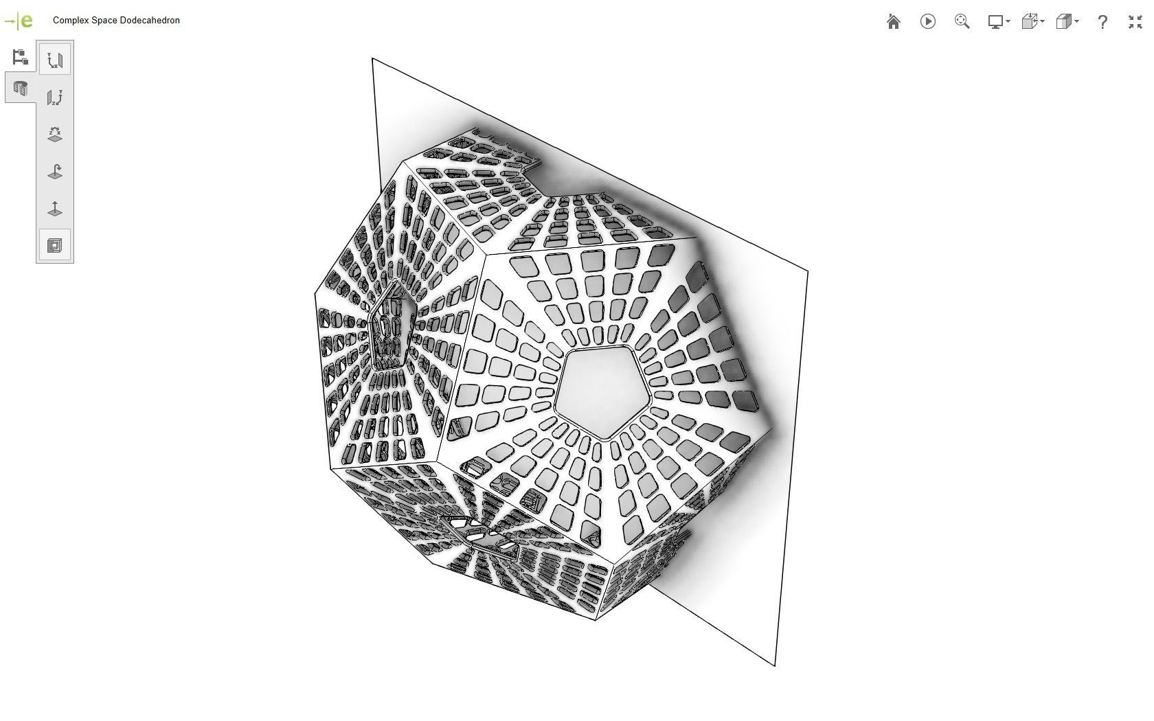 Scifi Dodecahedron 3D print model_18