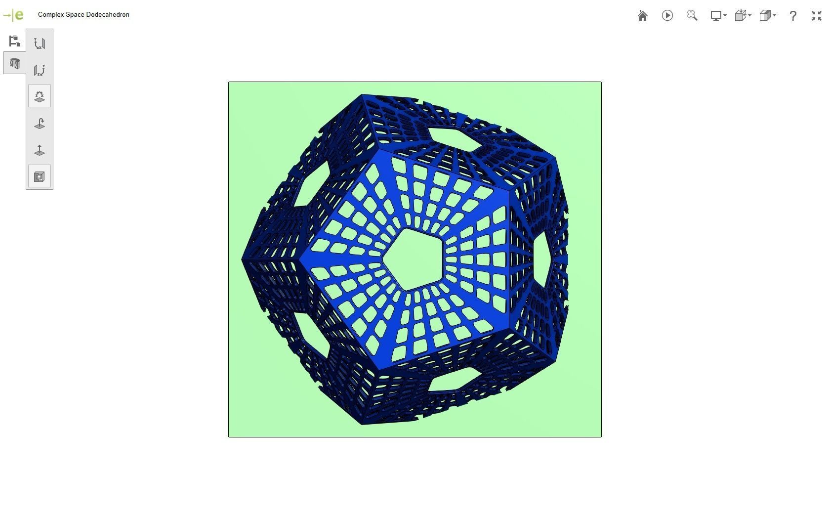 Scifi Dodecahedron 3D print model_13