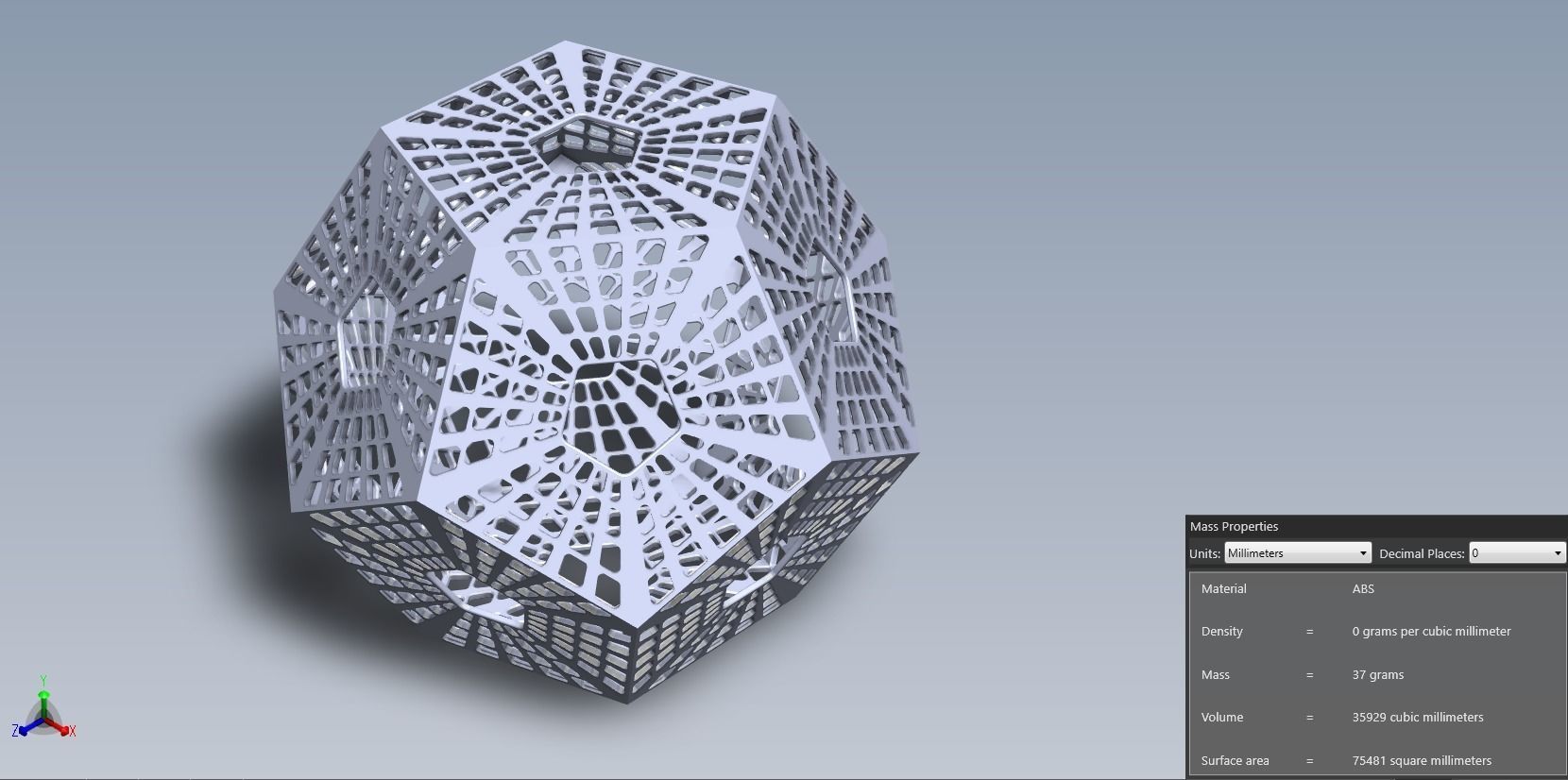 Scifi Dodecahedron 3D print model_28