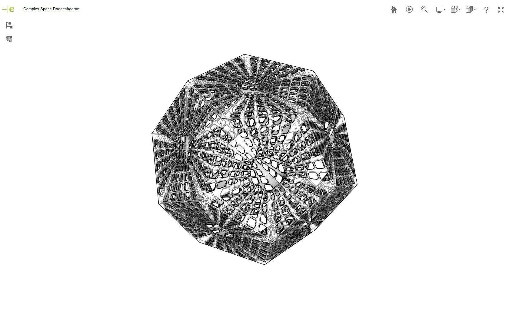 Scifi Dodecahedron 3D print model_8