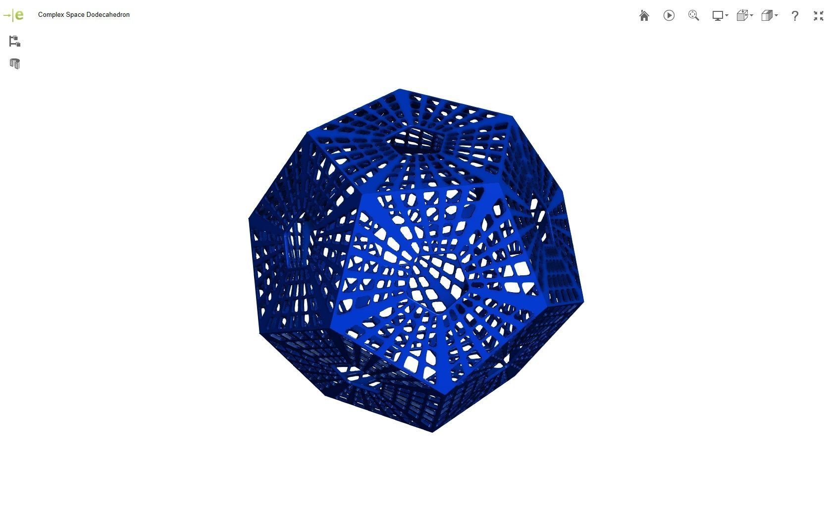 Scifi Dodecahedron 3D print model_6