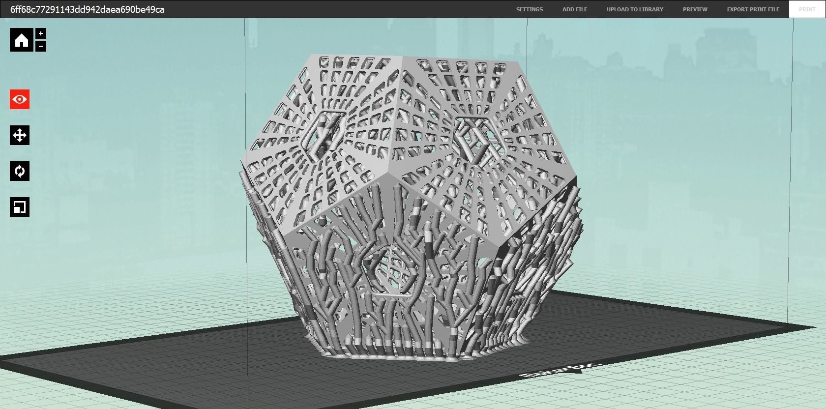 Scifi Dodecahedron 3D print model_38