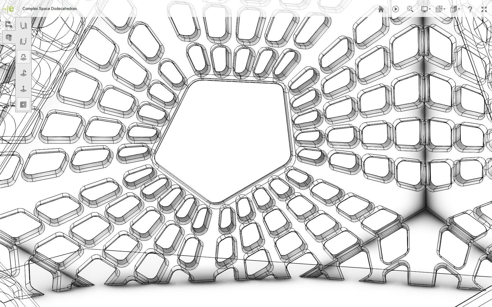 Scifi Dodecahedron 3D print model_26