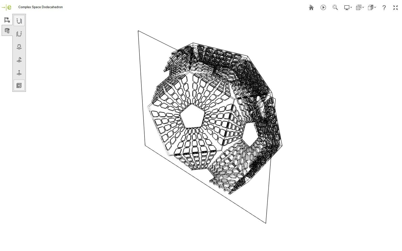 Scifi Dodecahedron 3D print model_10