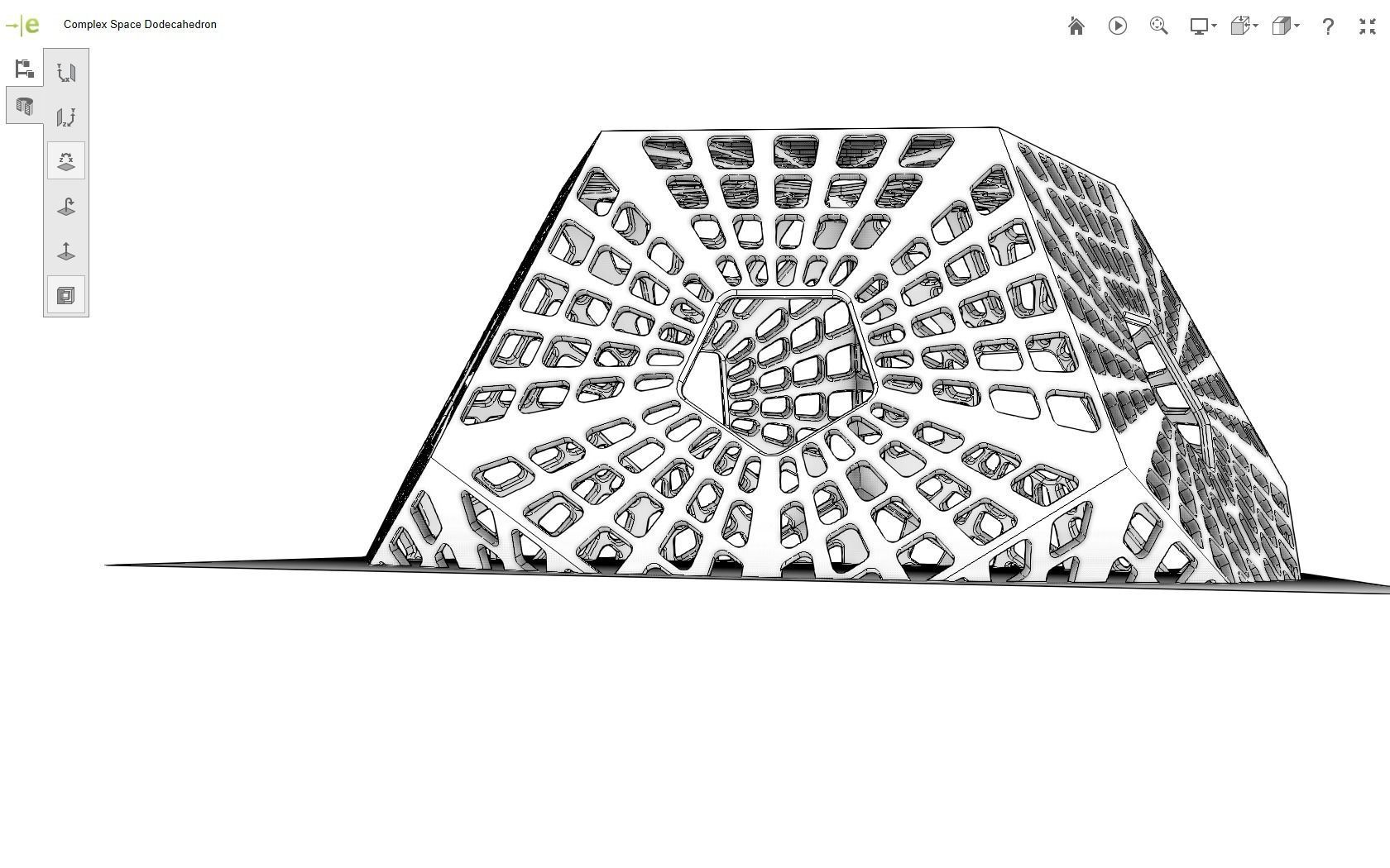 Scifi Dodecahedron 3D print model_23