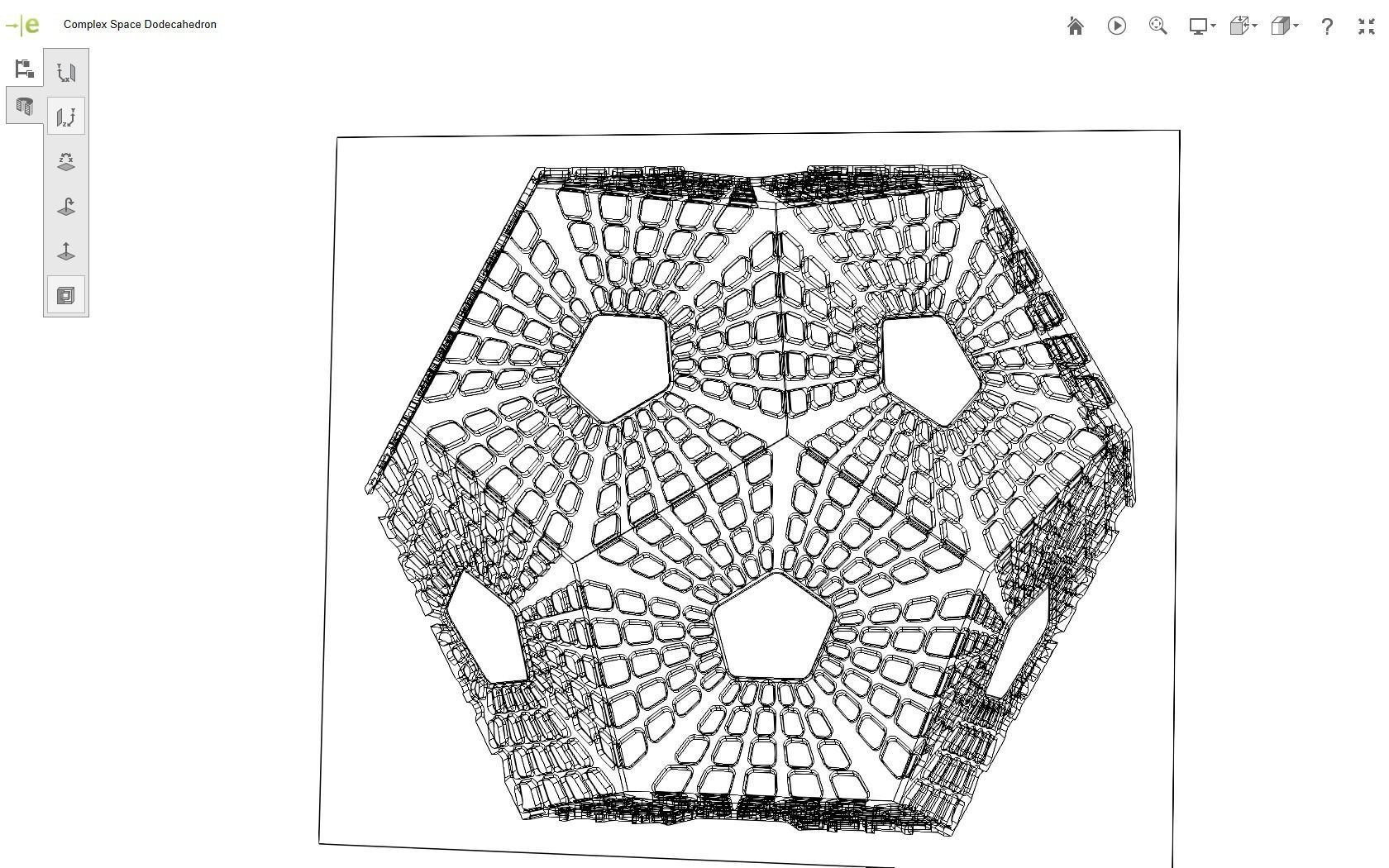 Scifi Dodecahedron 3D print model_21