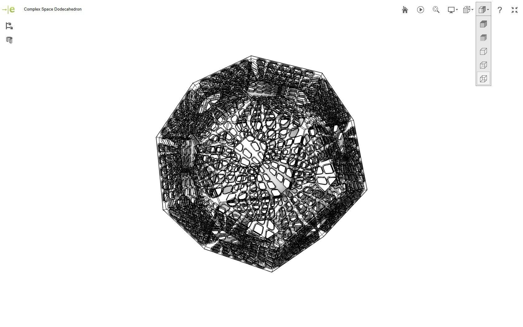 Scifi Dodecahedron 3D print model_9