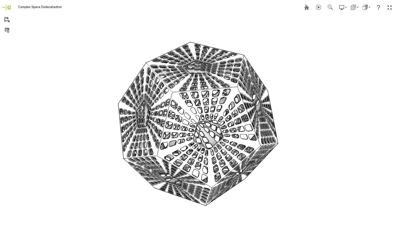 Scifi Dodecahedron 3D print model_7
