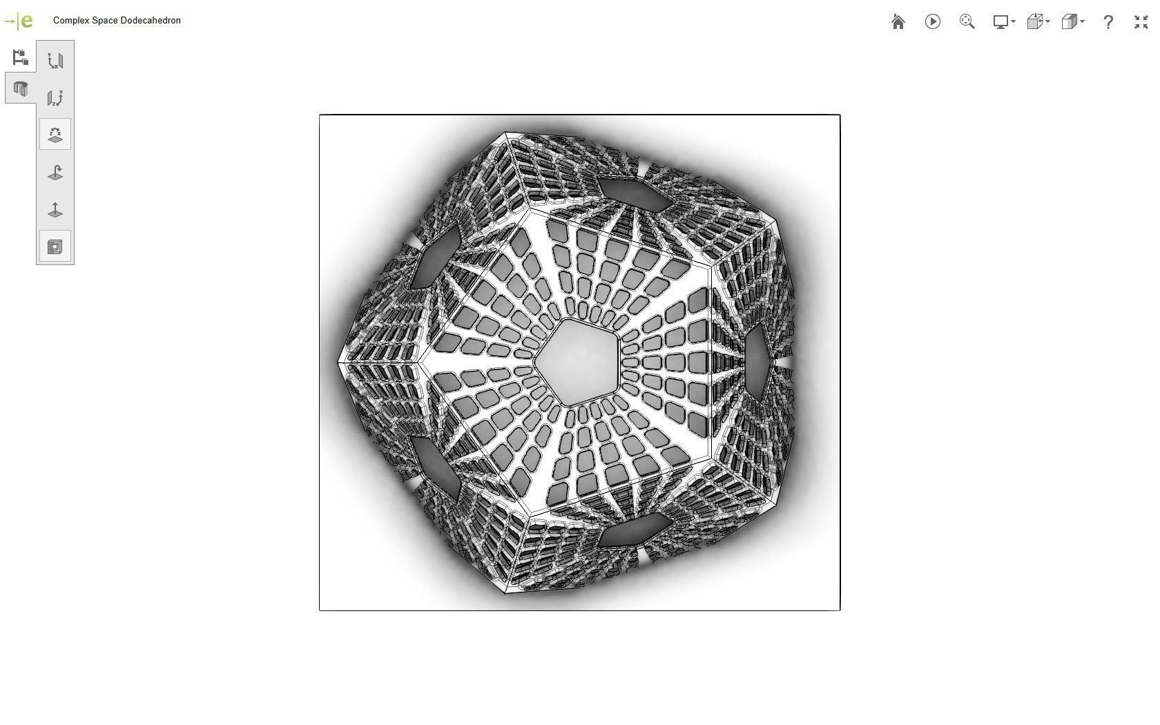 Scifi Dodecahedron 3D print model_14