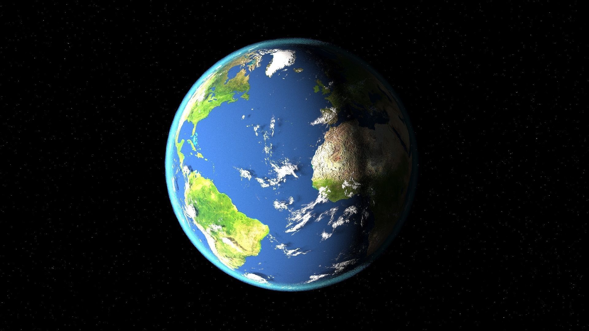 Earth 3d max corona rander  model 3D model_21