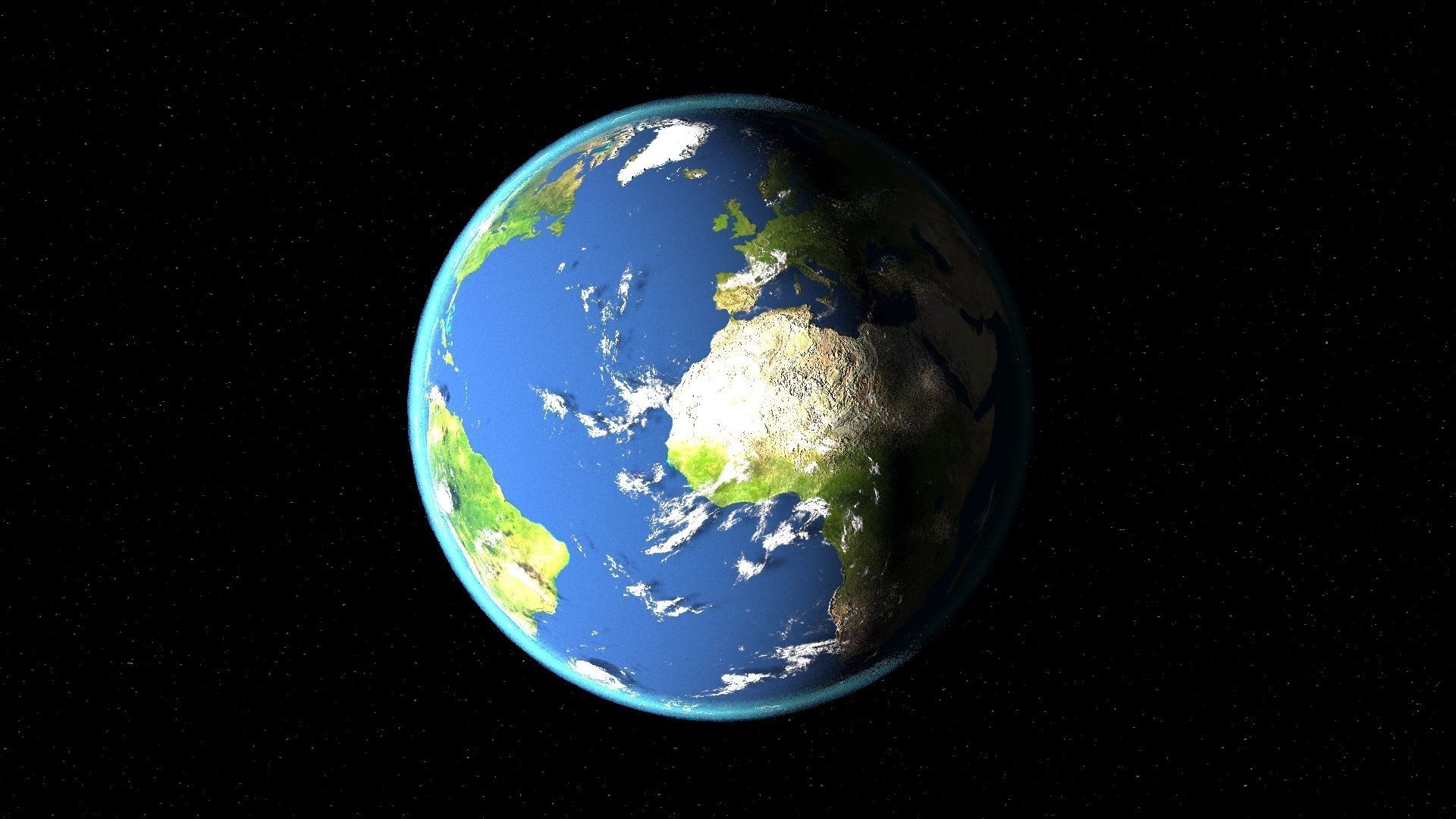 Earth 3d max corona rander  model 3D model_40