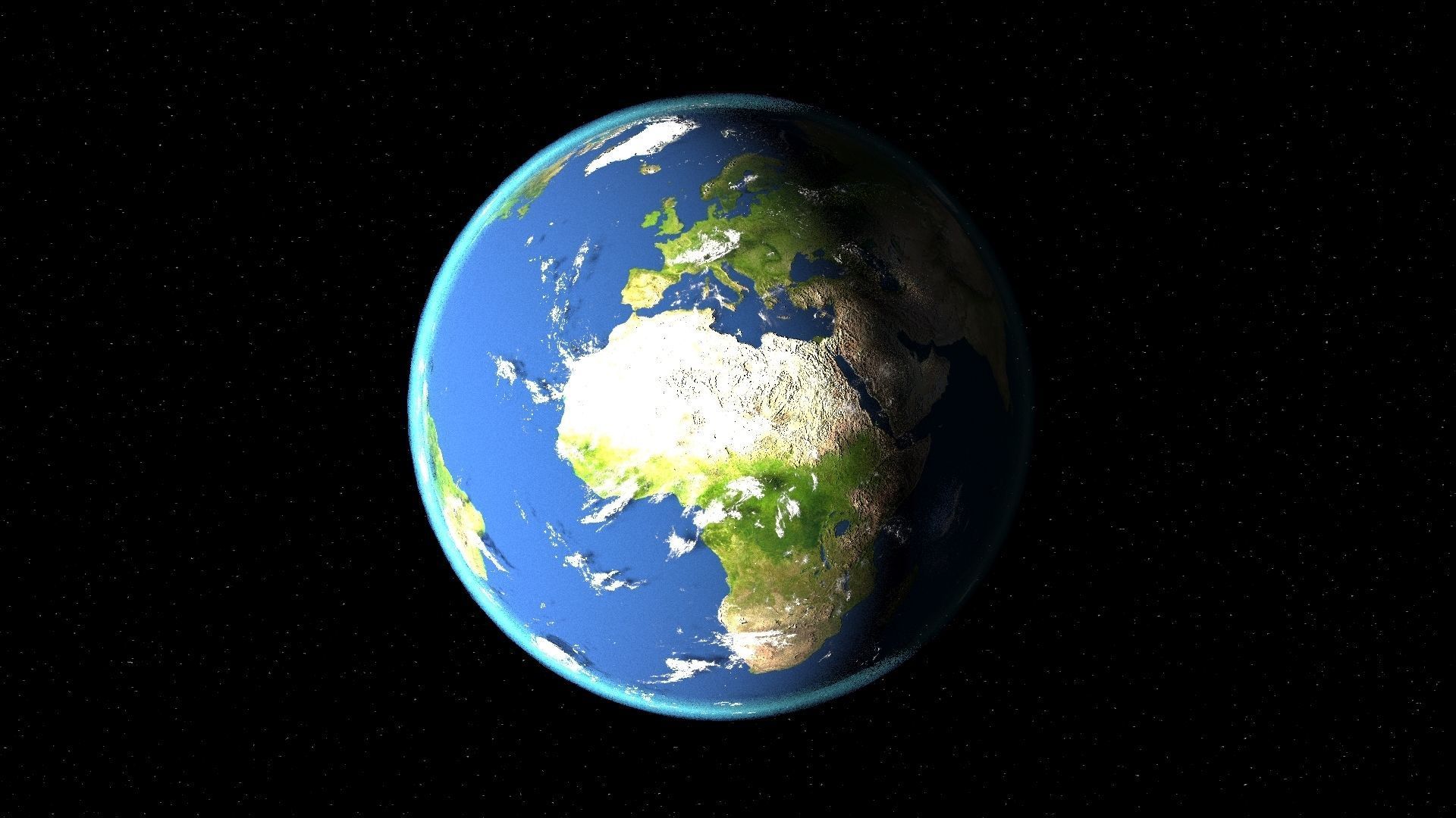 Earth 3d max corona rander  model 3D model_38