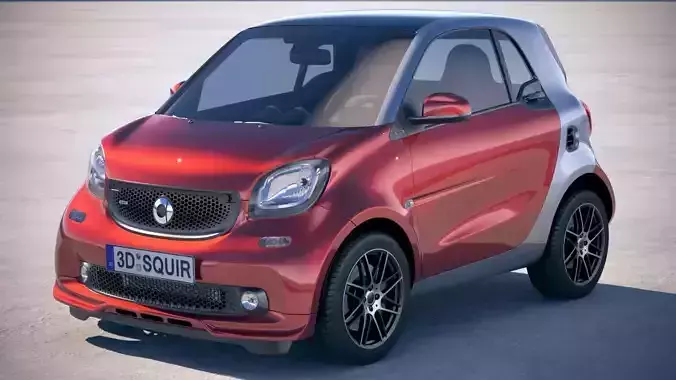 Smart ForTwo Brabus 2018 3D model