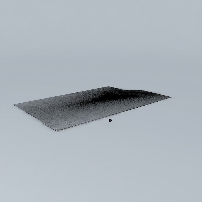 Wood deck Free 3D model_3