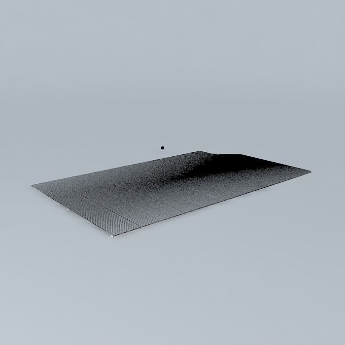 Wood deck Free 3D model_4