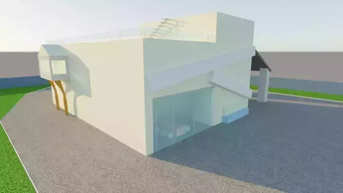 Storey house 3D model    