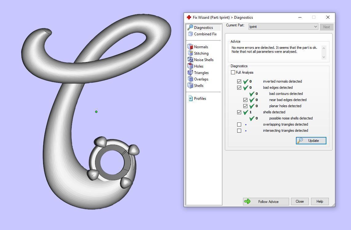Pendant T diamond stud earring gold 3D print model_5