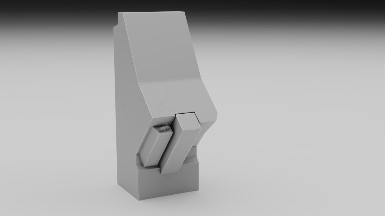 F16 Pedal Adjustment Handle 3D model_12