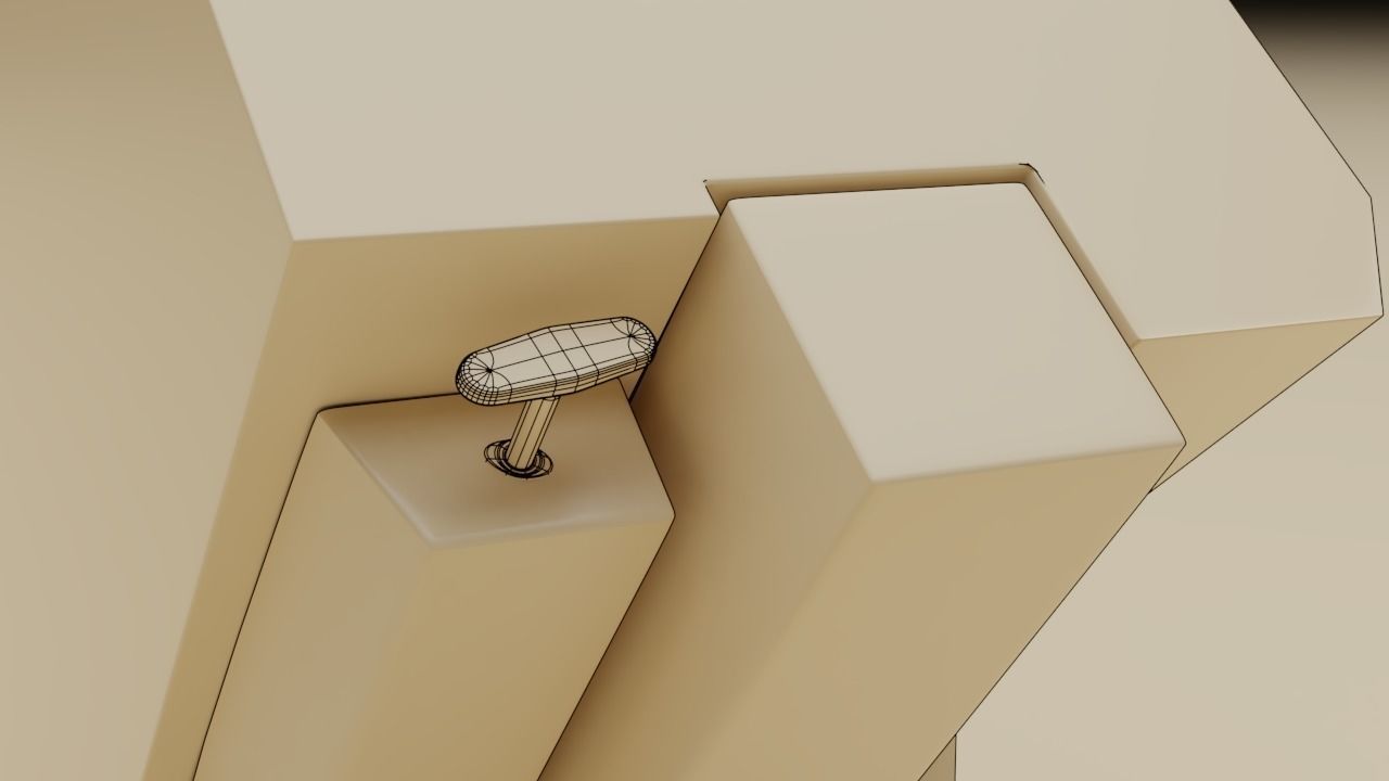 F16 Pedal Adjustment Handle 3D model_11