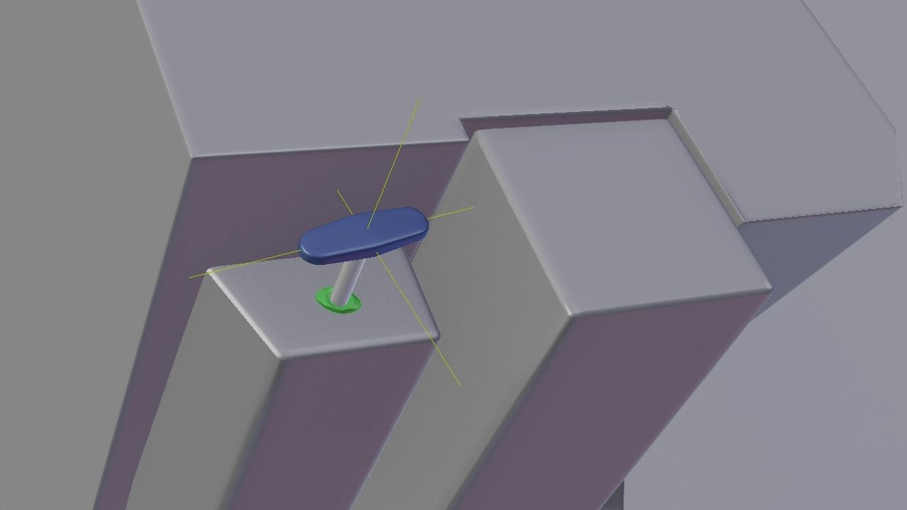 F16 Pedal Adjustment Handle 3D model_5