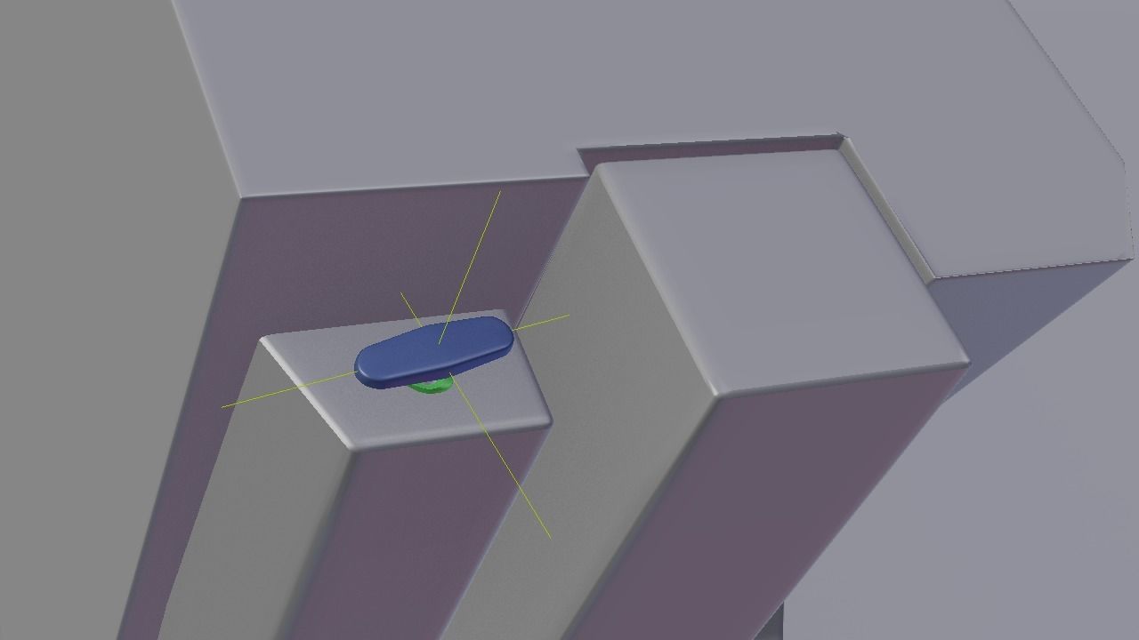 F16 Pedal Adjustment Handle 3D model_4