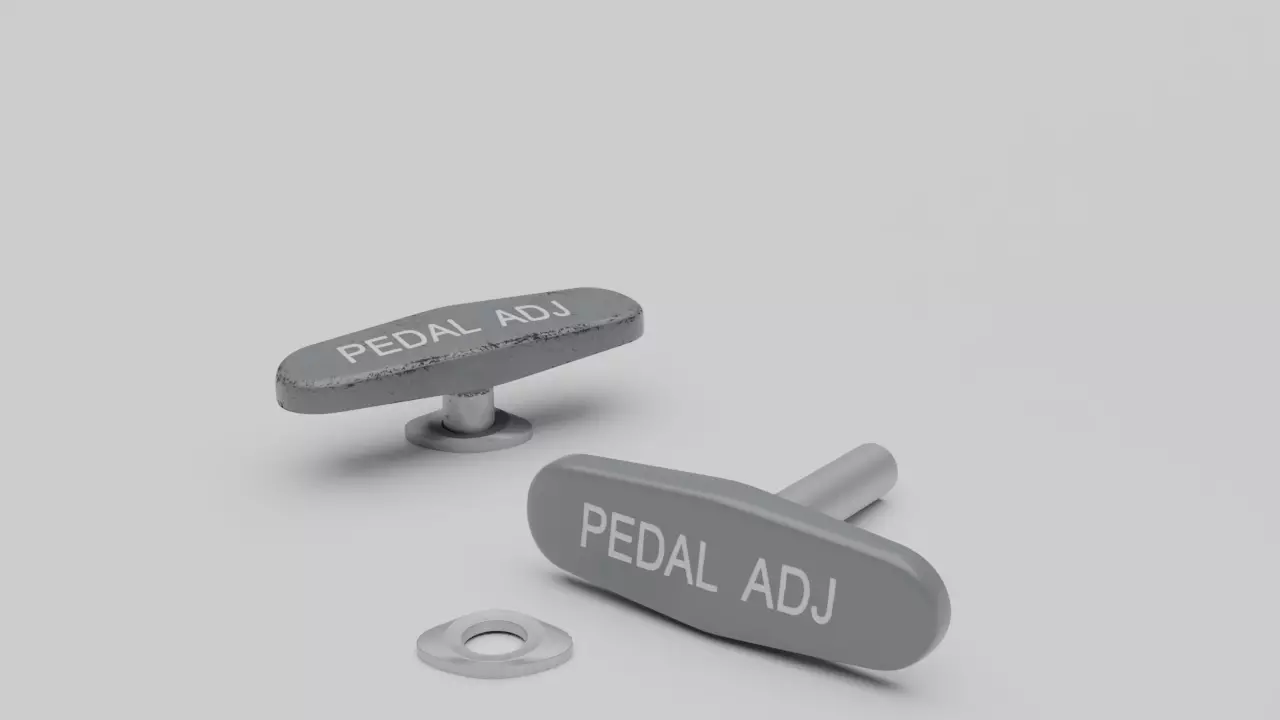 F16 Pedal Adjustment Handle 3D model_0